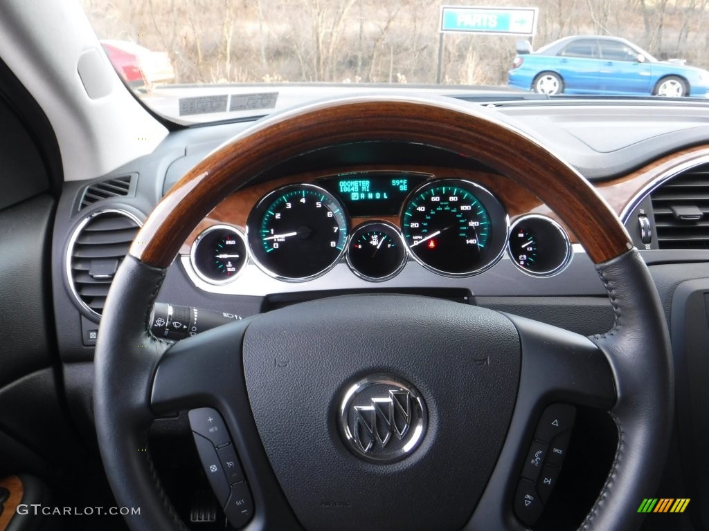 2011 Enclave CX AWD - Carbon Black Metallic / Ebony/Ebony photo #22