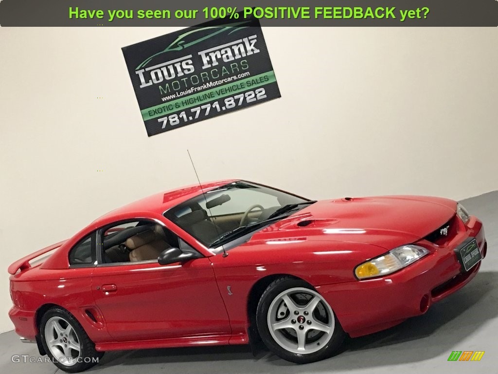 1997 Mustang SVT Cobra Coupe - Rio Red / Saddle photo #118
