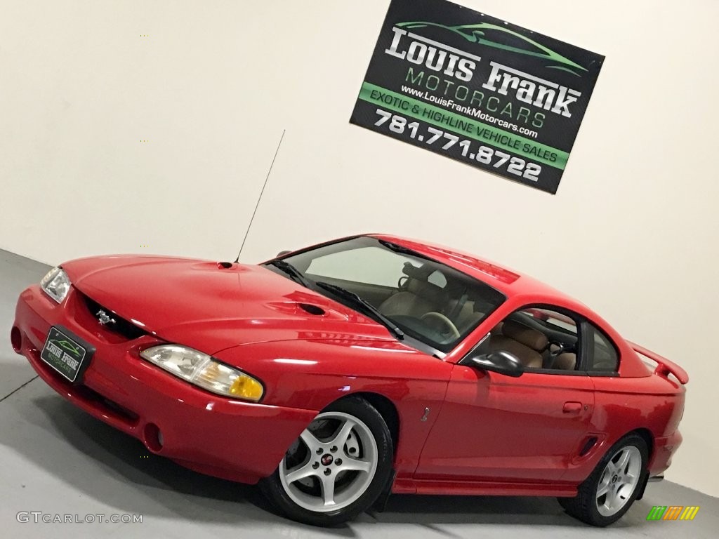 1997 Mustang SVT Cobra Coupe - Rio Red / Saddle photo #119
