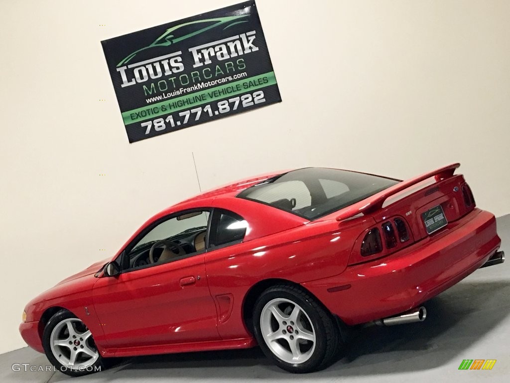 1997 Mustang SVT Cobra Coupe - Rio Red / Saddle photo #120
