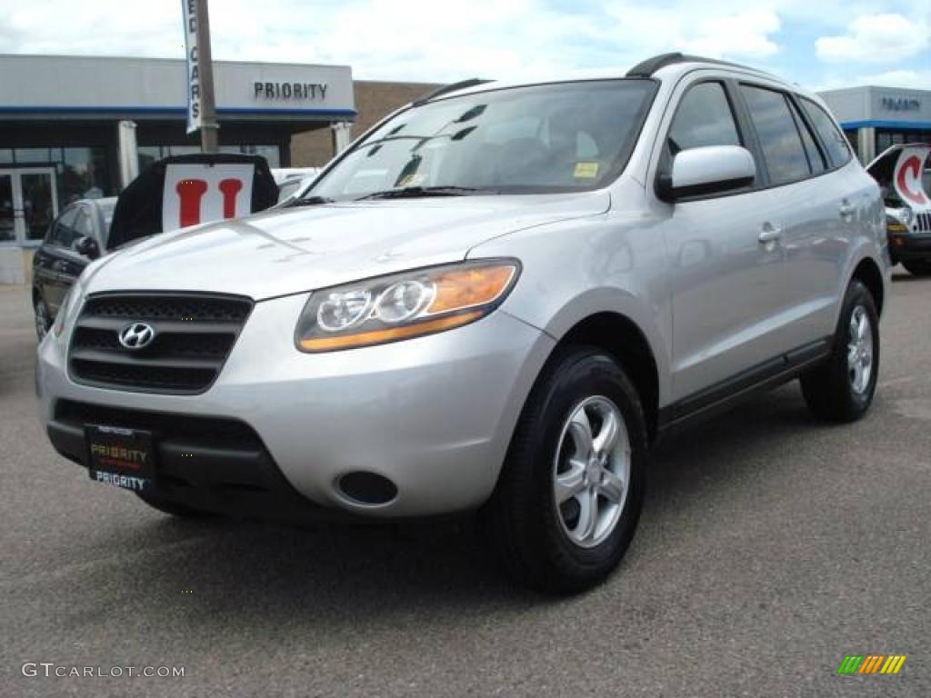 2008 Santa Fe GLS - Bright Silver / Gray photo #1