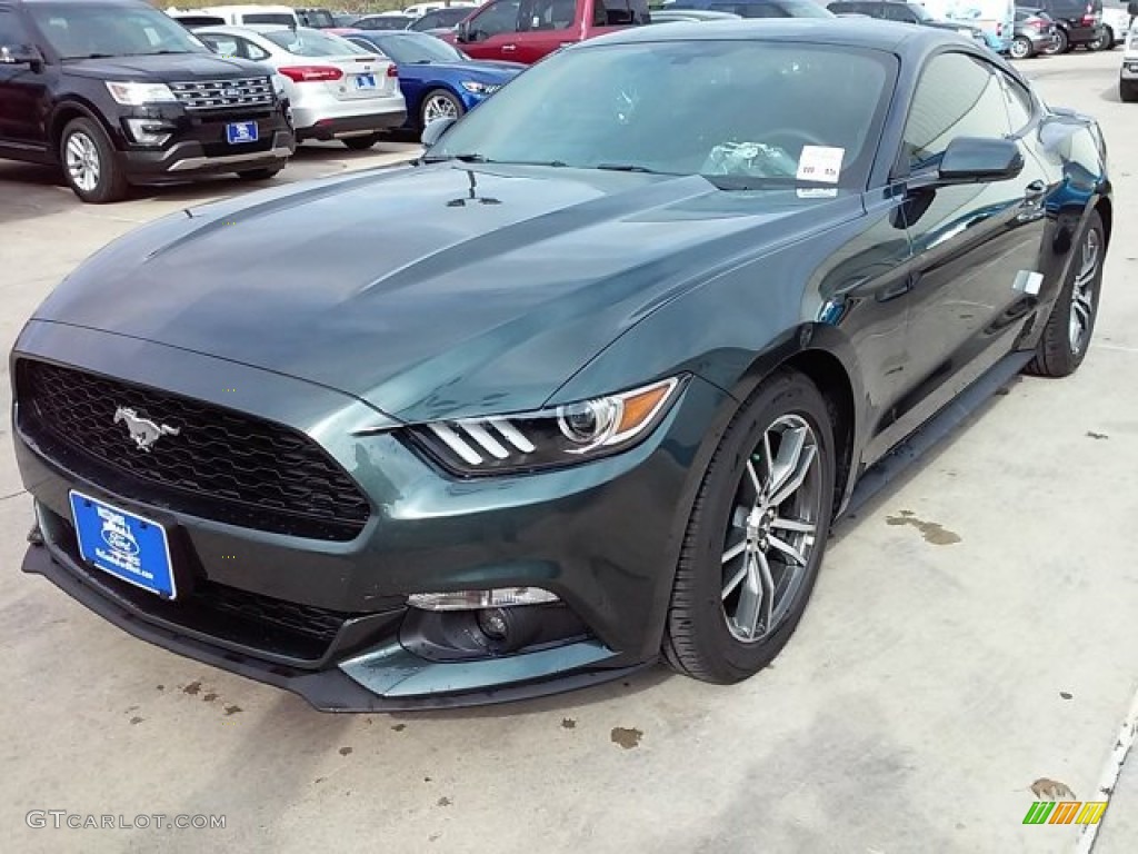 Guard Metallic 2016 Ford Mustang EcoBoost Coupe Exterior Photo #109592546