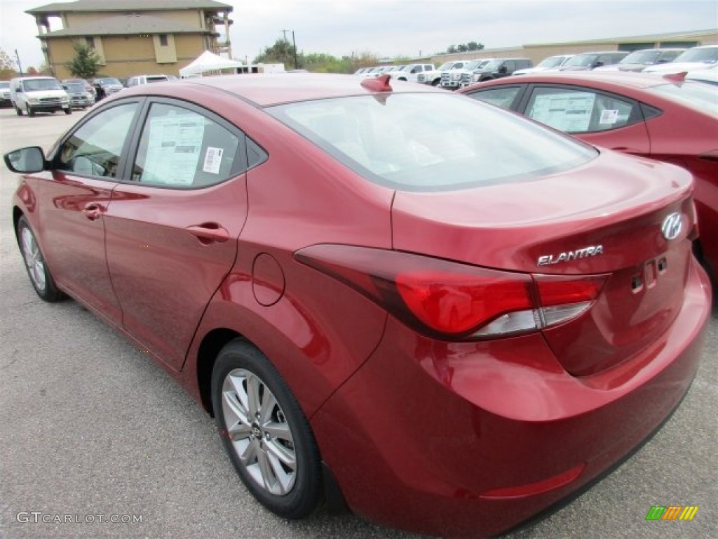 2016 Elantra SE - Red / Beige photo #4