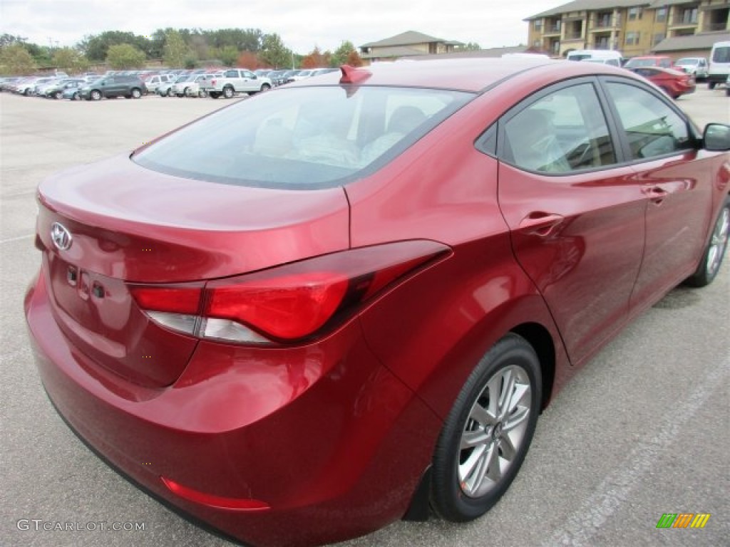 2016 Elantra SE - Red / Beige photo #6