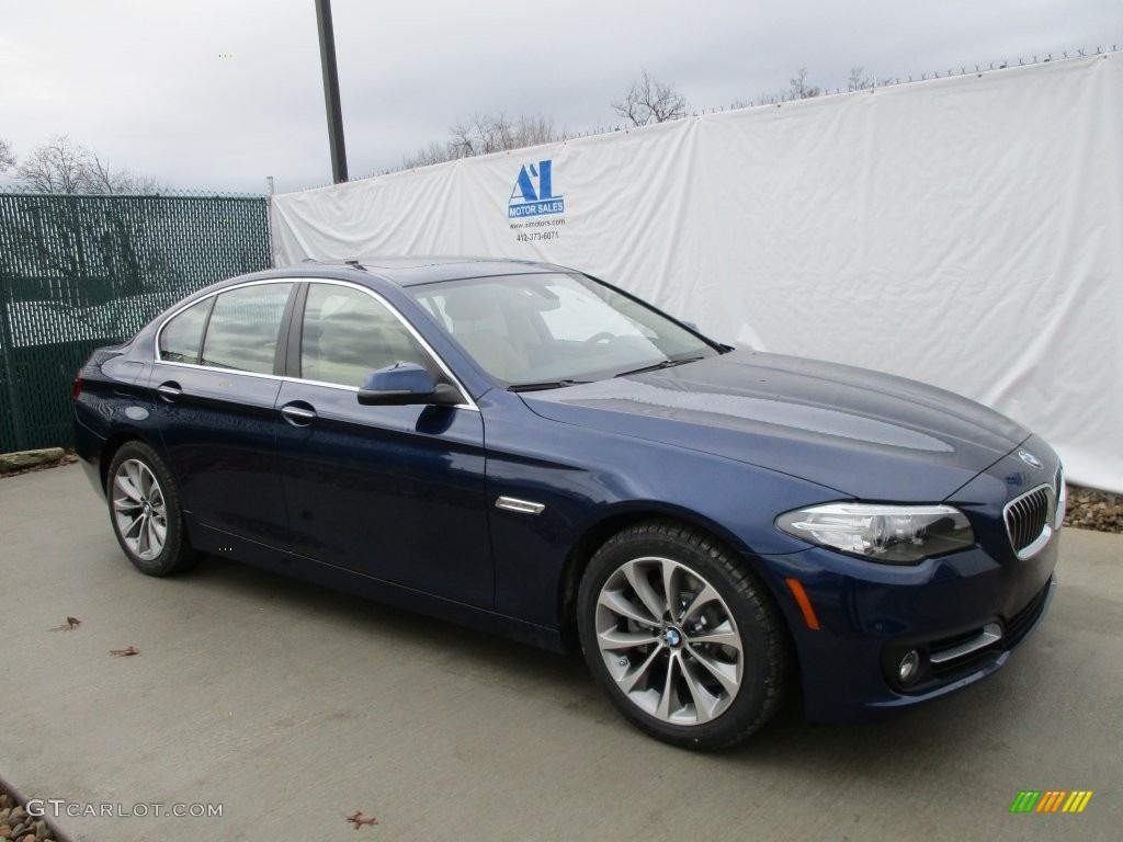 2016 5 Series 528i xDrive Sedan - Imperial Blue Metallic / Venetian Beige/Black photo #1