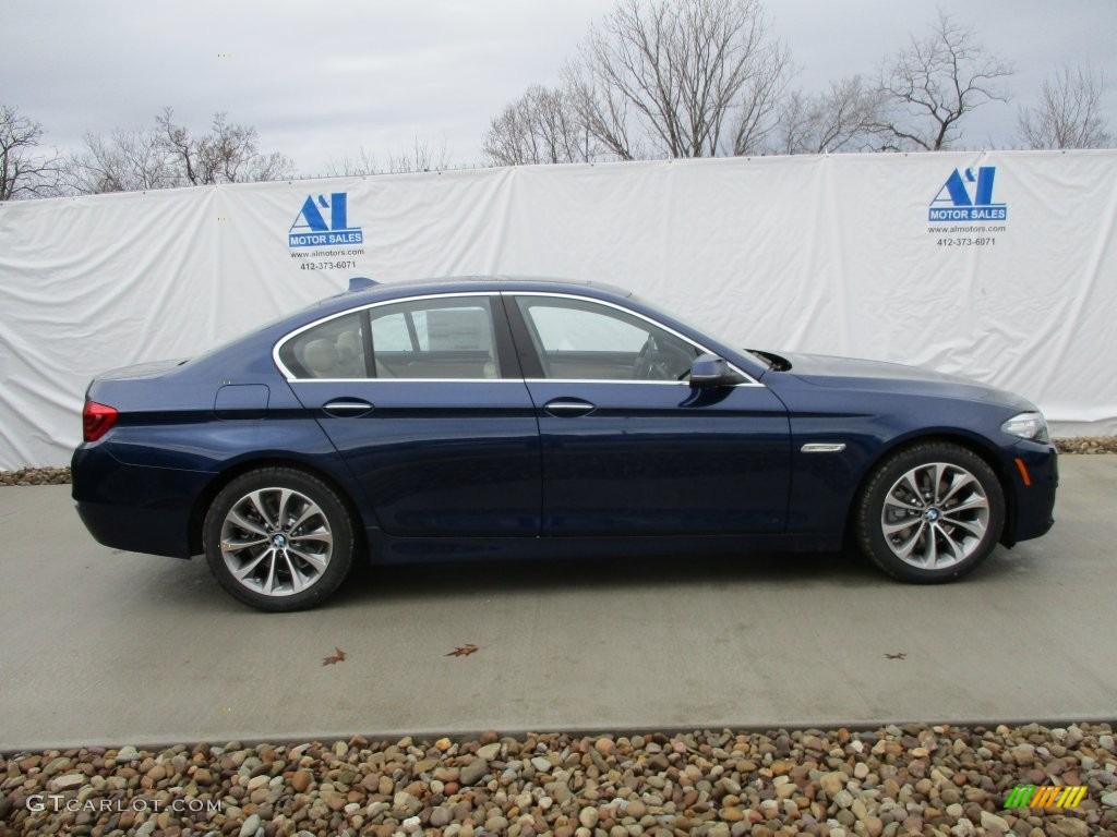 2016 5 Series 528i xDrive Sedan - Imperial Blue Metallic / Venetian Beige/Black photo #2