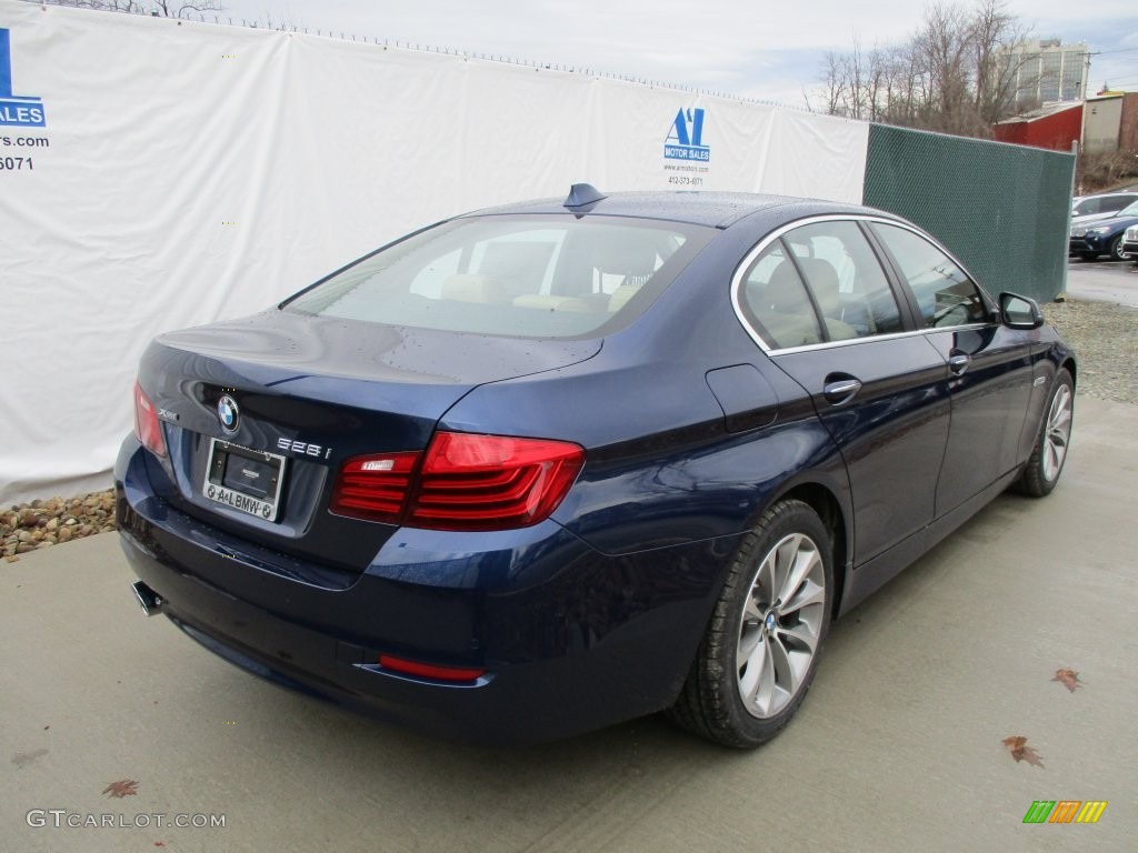 2016 5 Series 528i xDrive Sedan - Imperial Blue Metallic / Venetian Beige/Black photo #4