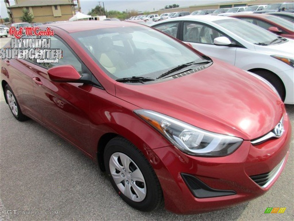 2016 Elantra SE - Red / Beige photo #1