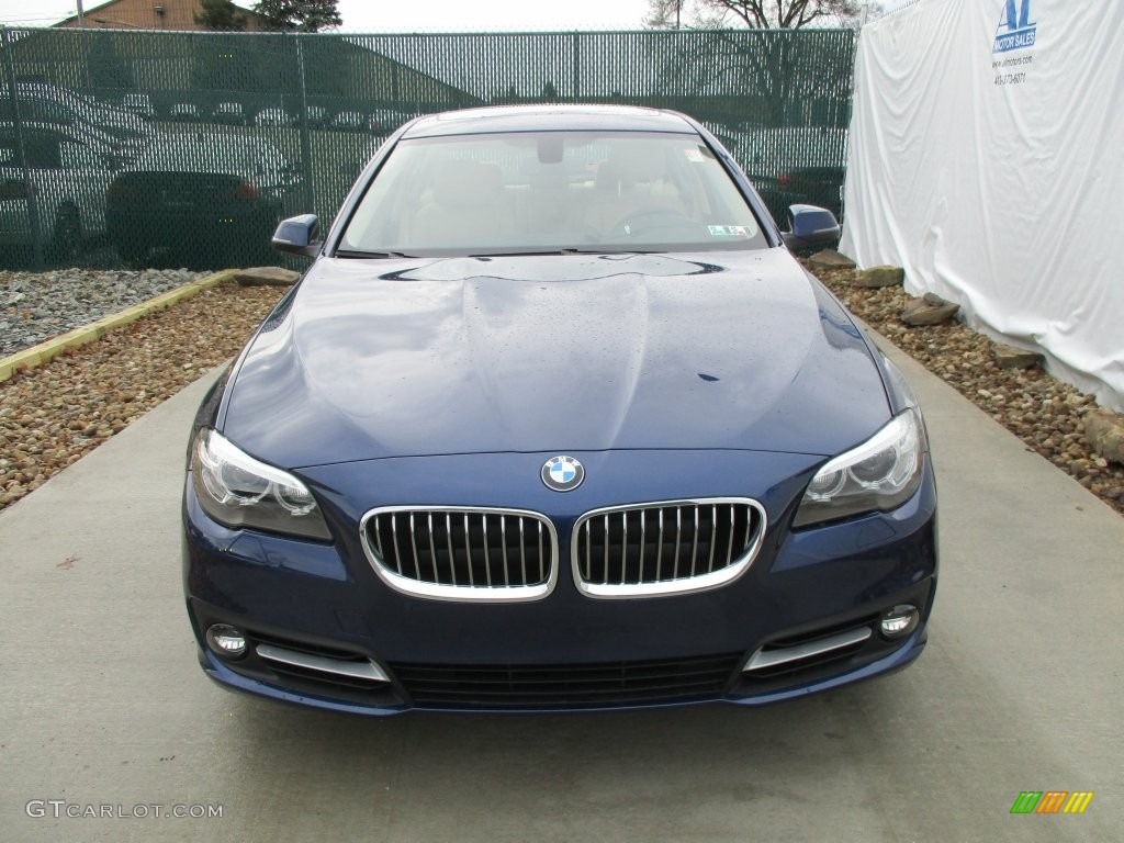 2016 5 Series 528i xDrive Sedan - Imperial Blue Metallic / Venetian Beige/Black photo #6