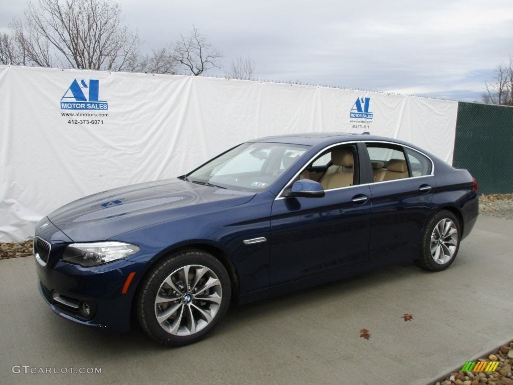 2016 5 Series 528i xDrive Sedan - Imperial Blue Metallic / Venetian Beige/Black photo #8