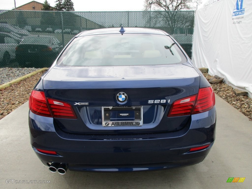 2016 5 Series 528i xDrive Sedan - Imperial Blue Metallic / Venetian Beige/Black photo #9