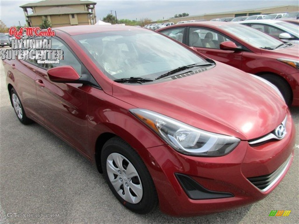 2016 Elantra SE - Red / Beige photo #1