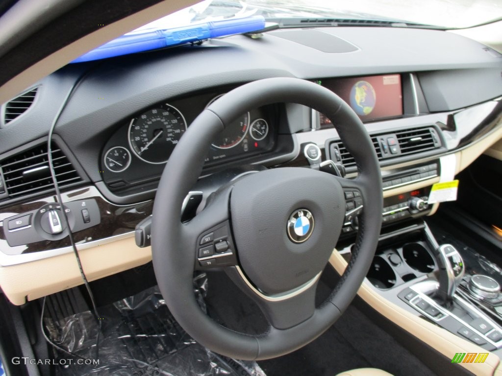 2016 5 Series 528i xDrive Sedan - Imperial Blue Metallic / Venetian Beige/Black photo #15