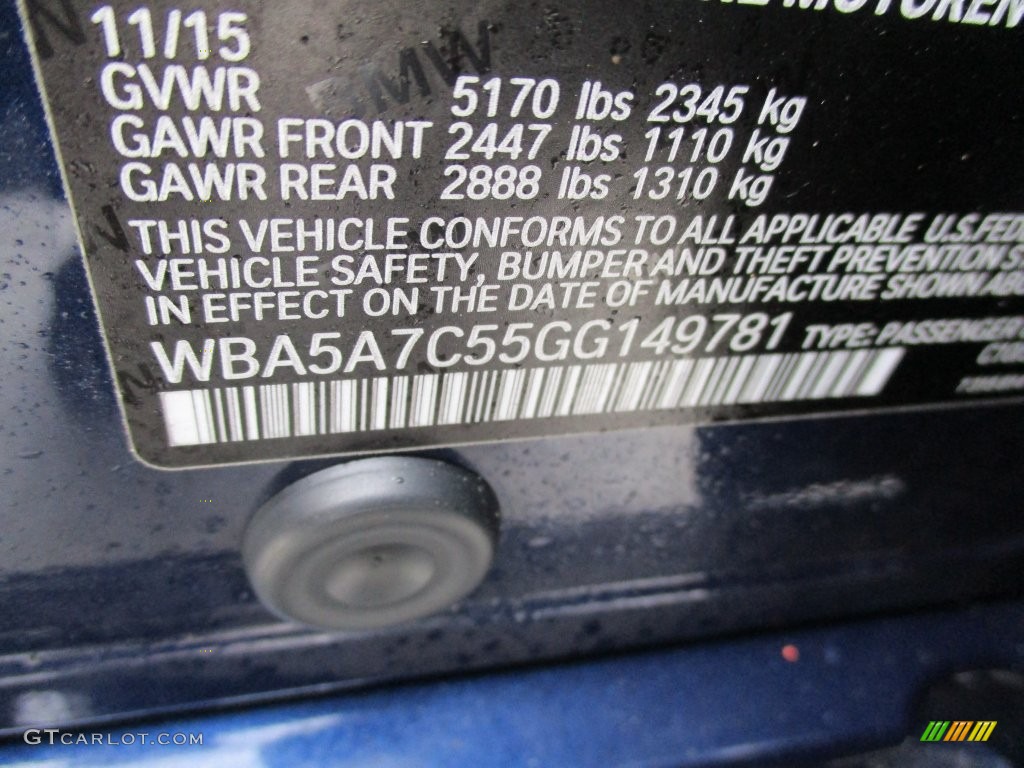 2016 5 Series 528i xDrive Sedan - Imperial Blue Metallic / Venetian Beige/Black photo #19