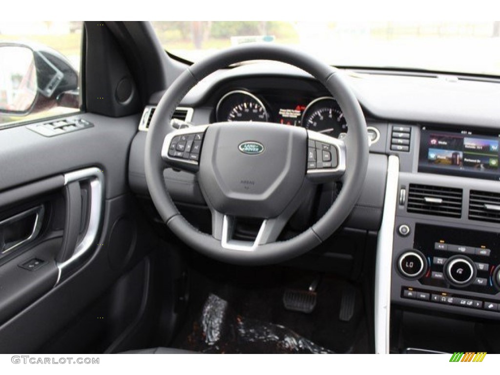 2016 Land Rover Discovery Sport SE 4WD Ebony Steering Wheel Photo #109595330