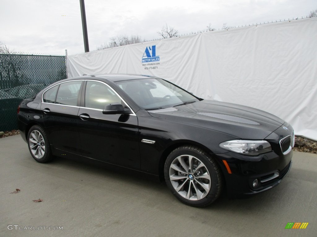 2016 5 Series 528i xDrive Sedan - Jet Black / Cinnamon Brown photo #1