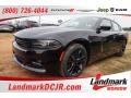 Pitch Black 2016 Dodge Charger SXT