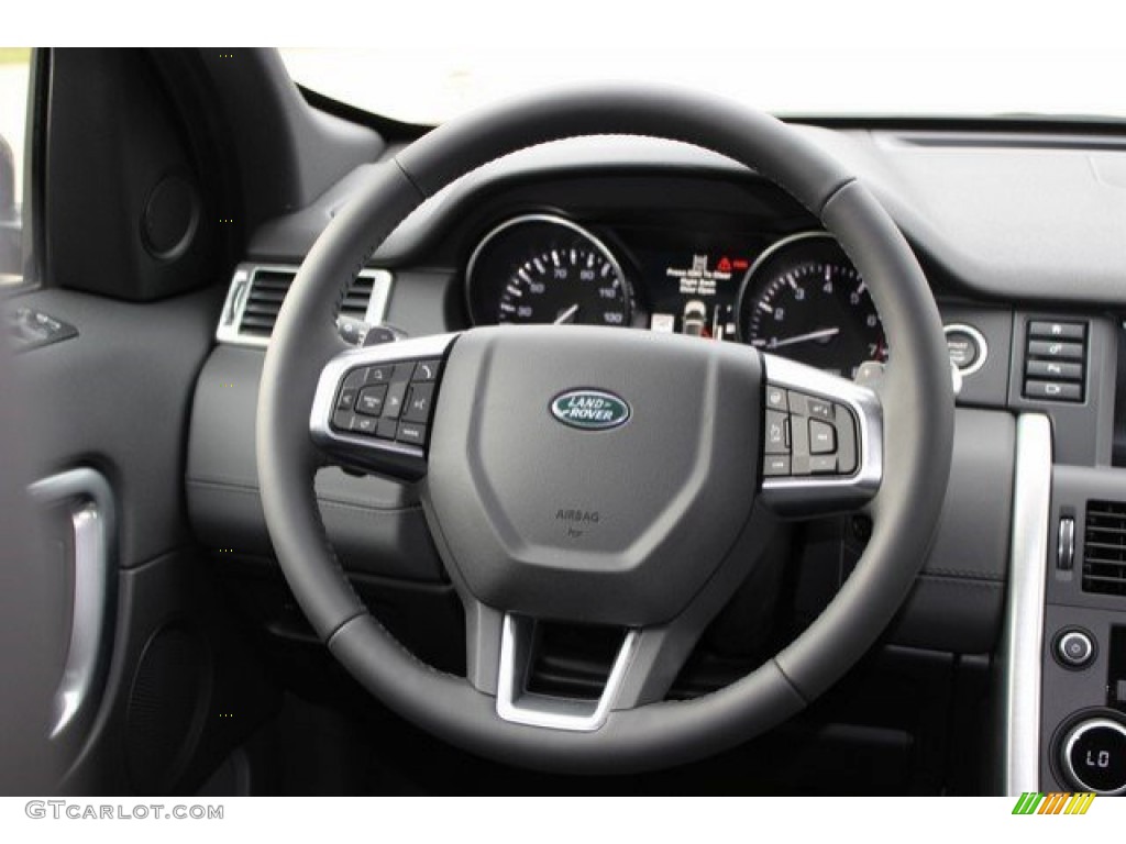 2016 Land Rover Discovery Sport HSE Luxury 4WD Ebony Steering Wheel Photo #109596425