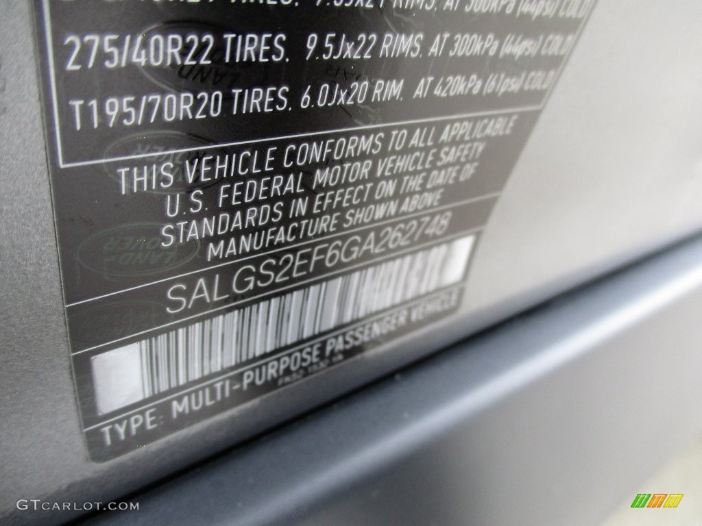 2016 Range Rover Supercharged - Corris Grey Metallic / Ebony/Ebony photo #19