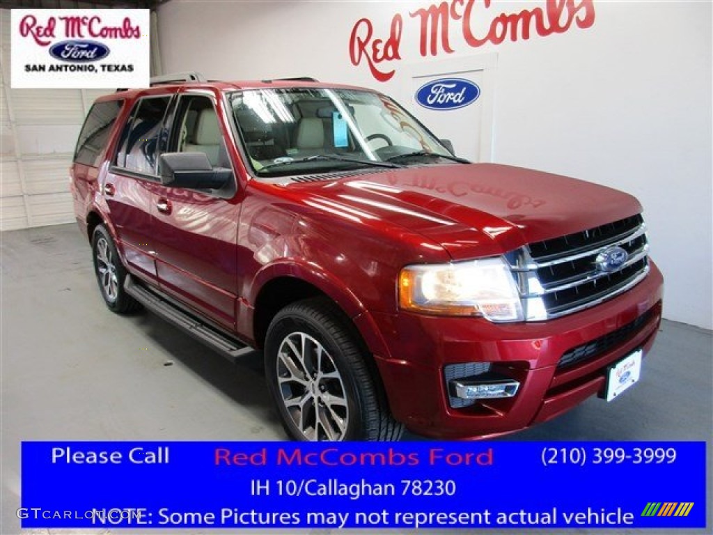 2016 Expedition XLT - Ruby Red Metallic / Dune photo #1