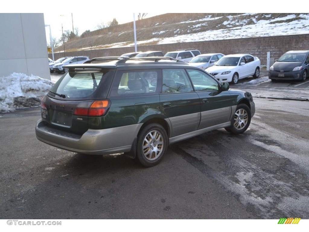 2001 Outback L.L.Bean Edition Wagon - Timberline Green Metallic / Beige photo #2