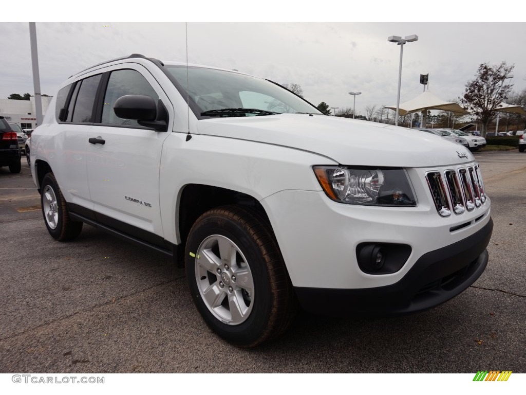 Bright White 2016 Jeep Compass Sport Exterior Photo #109598213