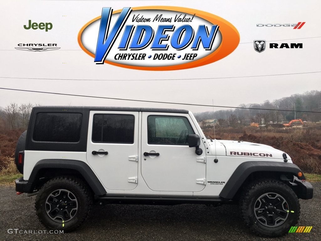2016 Wrangler Unlimited Rubicon Hard Rock 4x4 - Bright White / Black photo #1