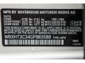 A96: Mineral White Metallic 2016 BMW X1 xDrive28i Color Code