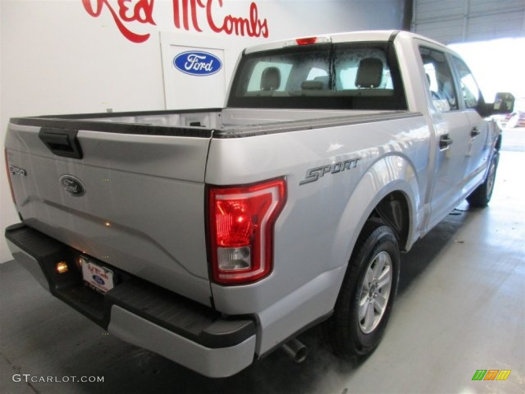 2016 F150 XL SuperCrew - Ingot Silver / Medium Earth Gray photo #8
