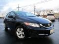 2015 Crystal Black Pearl Honda Civic LX Sedan  photo #1