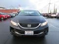 2015 Crystal Black Pearl Honda Civic LX Sedan  photo #2