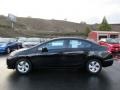 2015 Crystal Black Pearl Honda Civic LX Sedan  photo #4