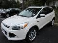 White Platinum Metallic 2016 Ford Escape Titanium Exterior