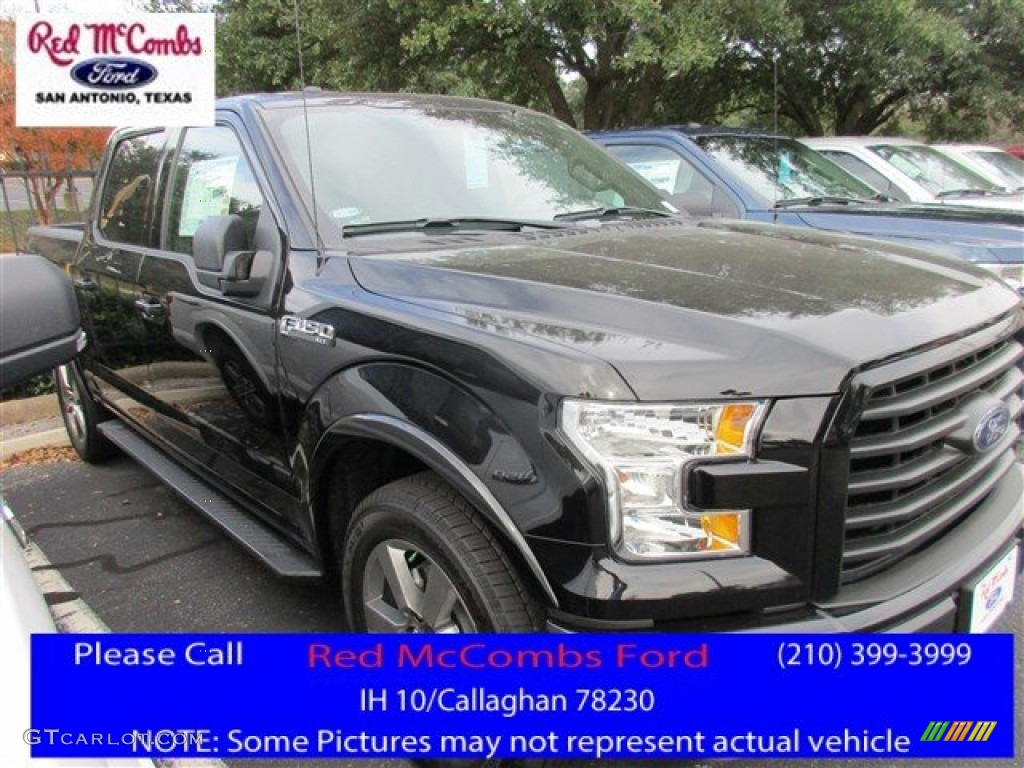 2016 F150 XLT SuperCrew - Shadow Black / Black photo #1