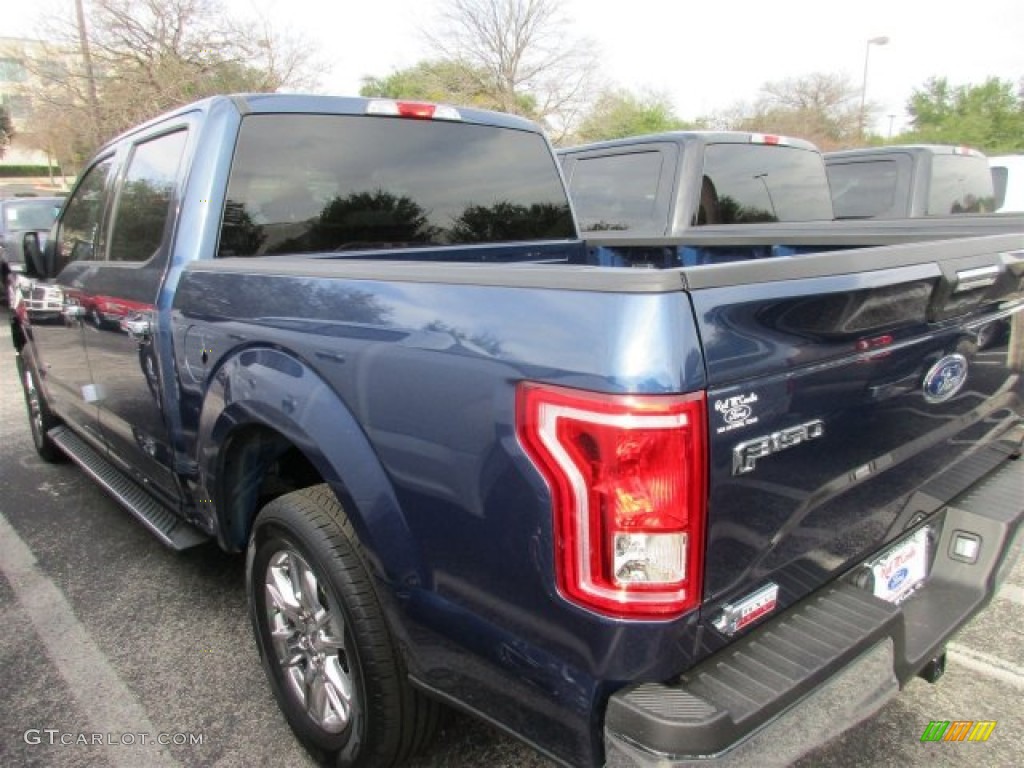 2016 F150 XLT SuperCrew - Blue Jeans / Medium Earth Gray photo #5