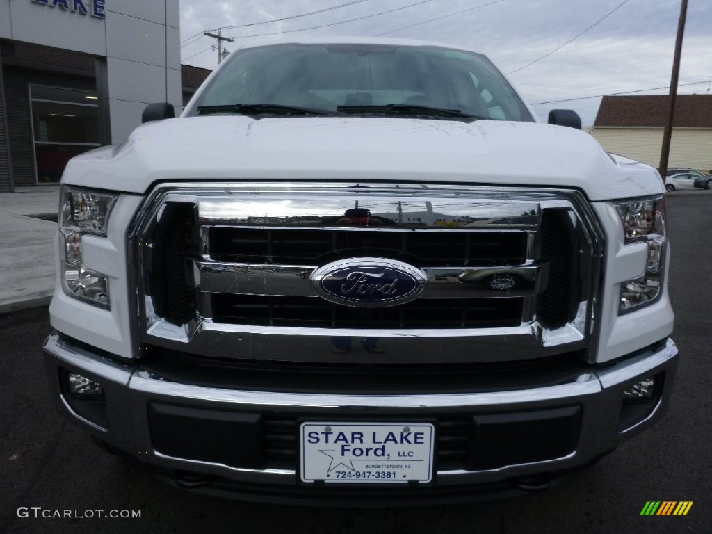 2016 F150 XLT SuperCrew 4x4 - Oxford White / Medium Earth Gray photo #2