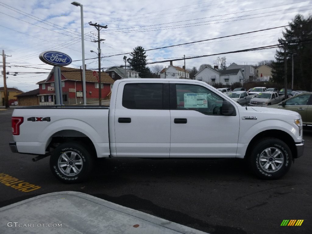 2016 F150 XLT SuperCrew 4x4 - Oxford White / Medium Earth Gray photo #4