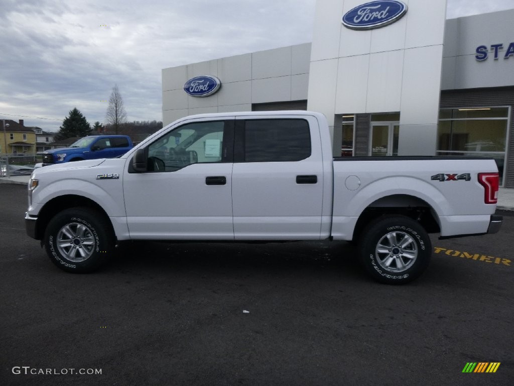 2016 F150 XLT SuperCrew 4x4 - Oxford White / Medium Earth Gray photo #9