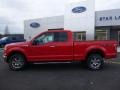 2016 Race Red Ford F150 XLT SuperCab 4x4  photo #9