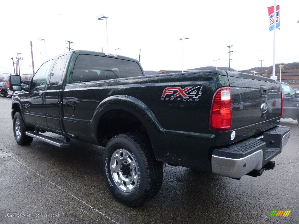 2016 F350 Super Duty XLT Super Cab 4x4 - Green Gem Metallic / Steel photo #6