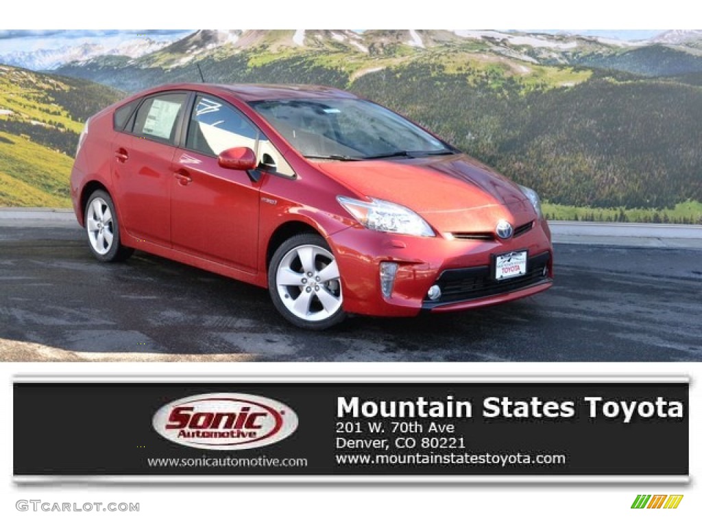 2015 Prius Five Hybrid - Barcelona Red Metallic / Dark Gray photo #1