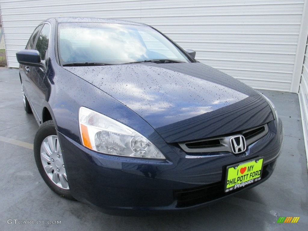 2005 Accord LX Sedan - Eternal Blue Pearl / Gray photo #2