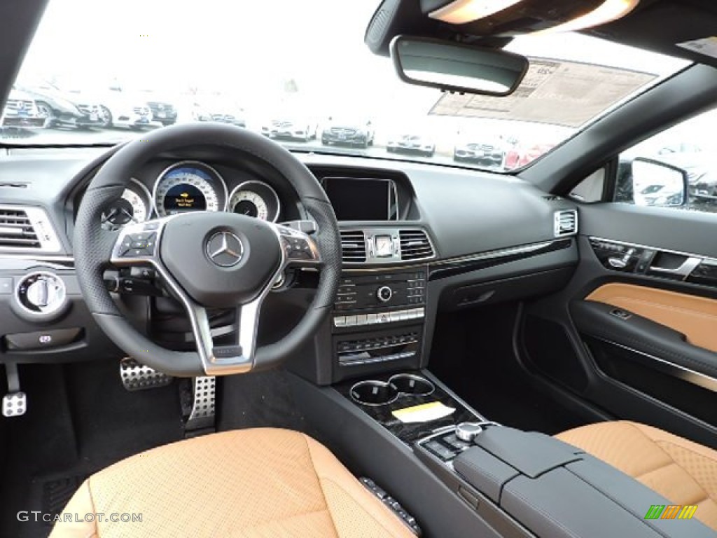 Natural Beige/Black Interior 2016 Mercedes-Benz E 550 Cabriolet Photo #109612148