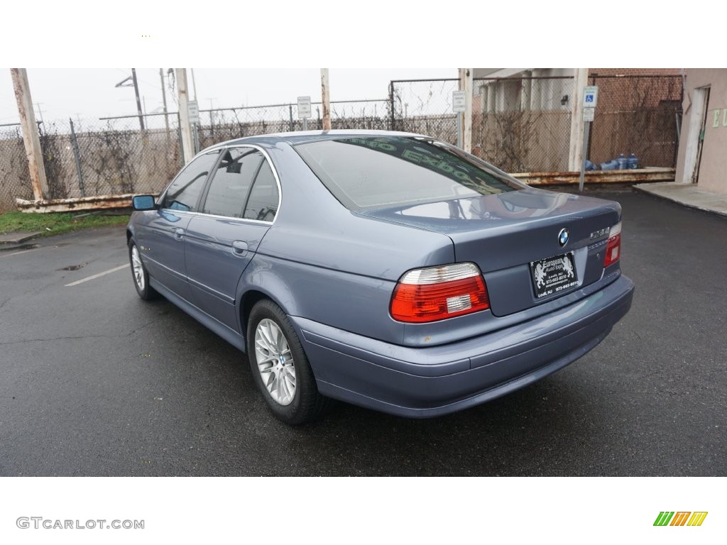 2001 5 Series 530i Sedan - Steel Blue Metallic / Grey photo #3