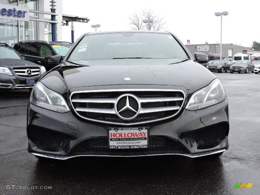 2016 E 350 4Matic Sedan - Black / Black photo #2