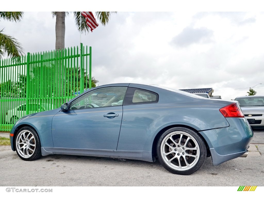 2005 G 35 Coupe - Lakeshore Slate Blue / Wheat photo #5