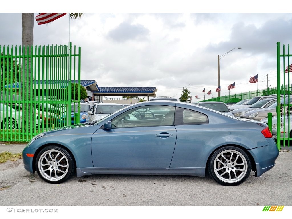 2005 G 35 Coupe - Lakeshore Slate Blue / Wheat photo #6