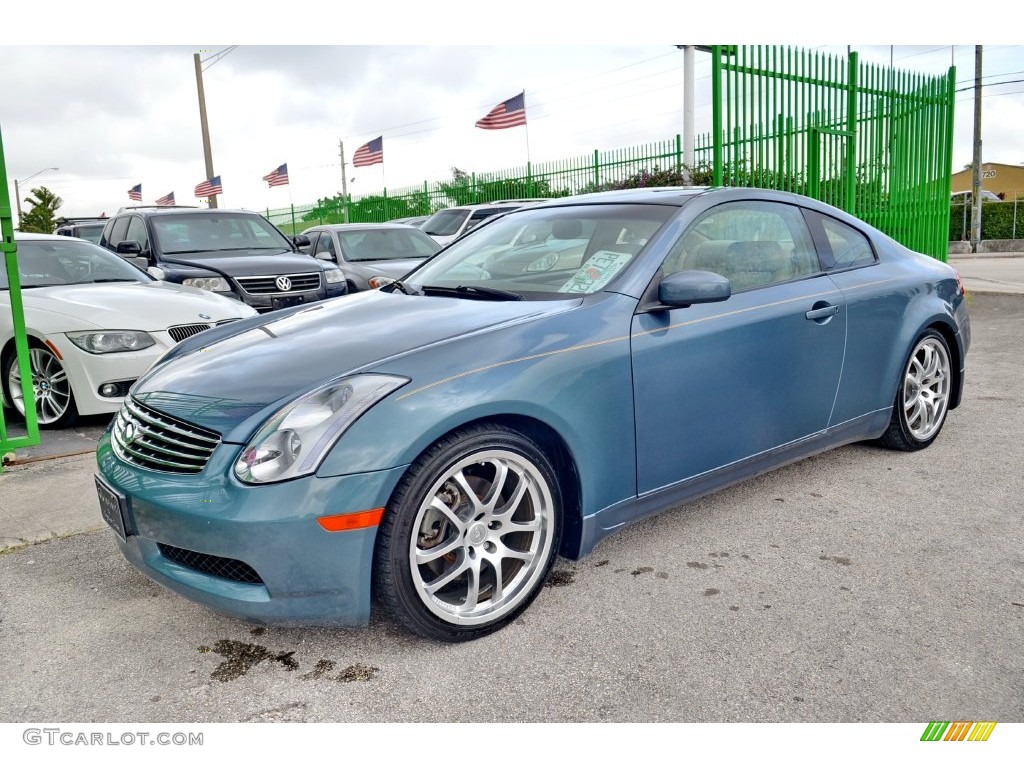 2005 G 35 Coupe - Lakeshore Slate Blue / Wheat photo #7