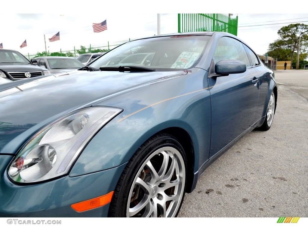 2005 G 35 Coupe - Lakeshore Slate Blue / Wheat photo #11