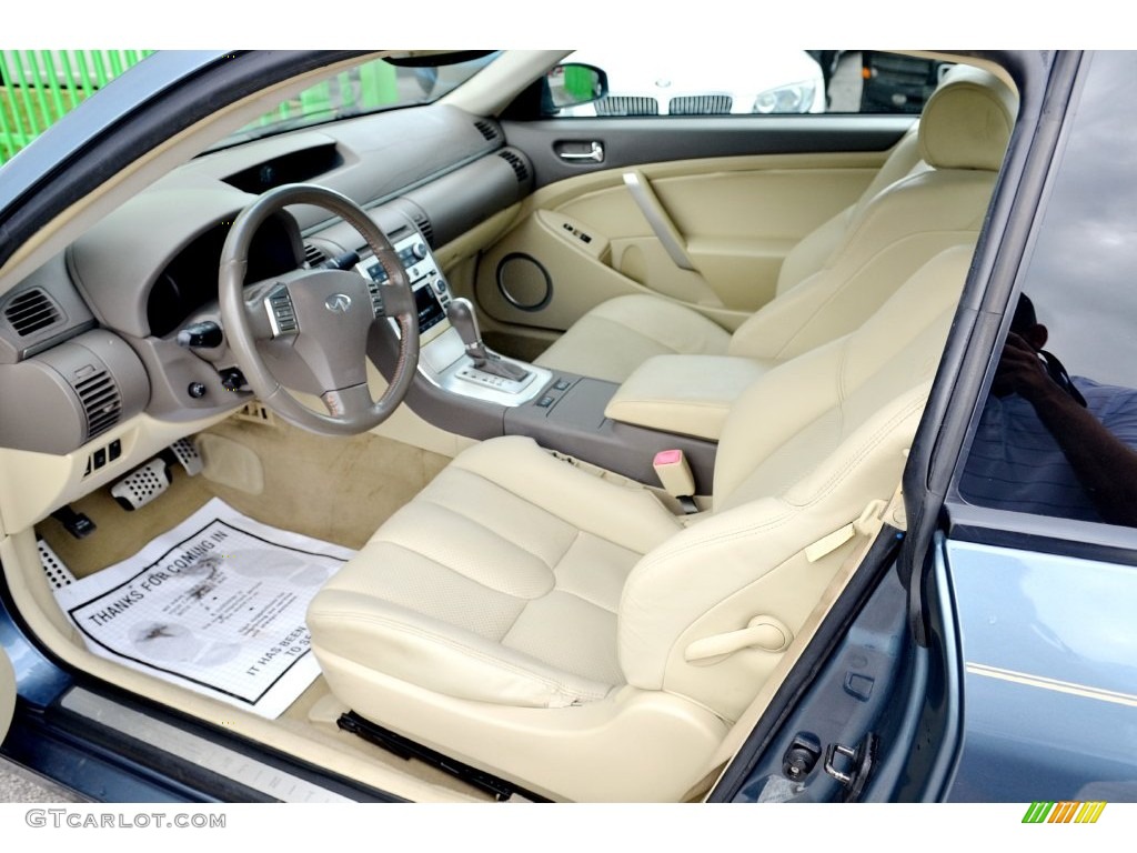 2005 G 35 Coupe - Lakeshore Slate Blue / Wheat photo #14